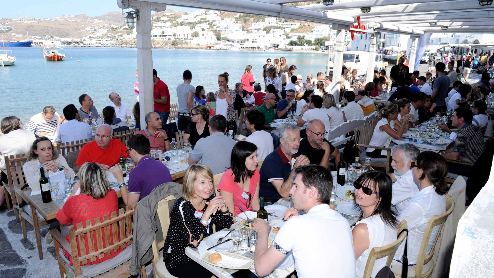 Séminaire d'entreprise déjeuner mykonos