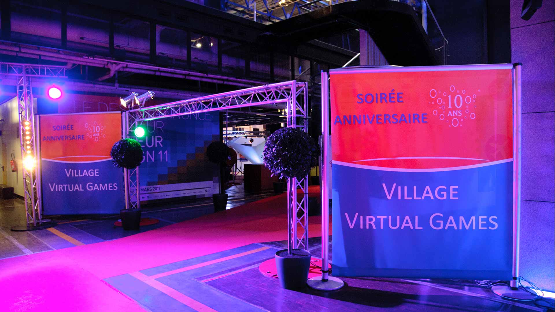 Soirée anniversaire entreprise village virtual Games